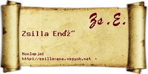 Zsilla Ené névjegykártya
